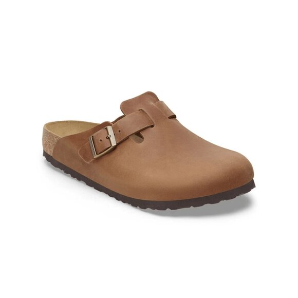 Birkenstock Boston BS Oiled Leather Clog Sandals - Cognac main image 5